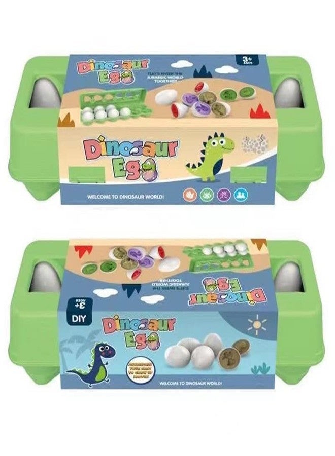 Skywalk Set of 12 Matching Dinosaur Toy Shape Recognition Dinosaur Egg Game Learning & Educational Toy for Kids - Image 3